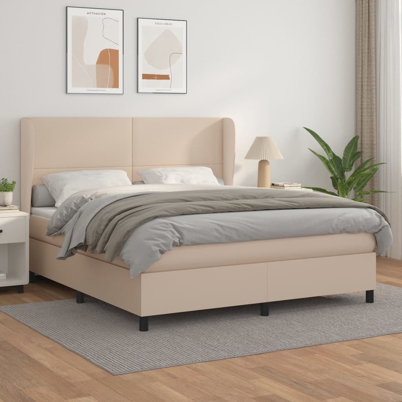 Sommier  lattes de lit avec matelas Cappuccino 160x200 cm