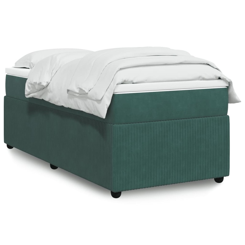 Sommier  lattes de lit avec matelas Vert fonc 90x200 cm