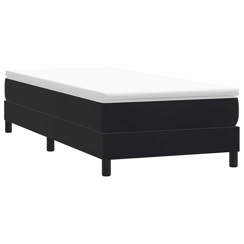 Sommier  lattes de lit sans matelas noir 100x210 cm velours