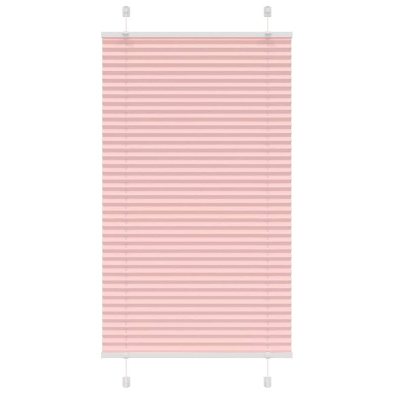 Store pliss rose 70x150 cm largeur du tissu 69,4 cm polyester