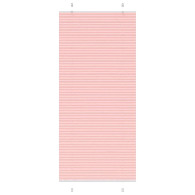 Store pliss rose 90x200 cm largeur du tissu 89,4 cm polyester