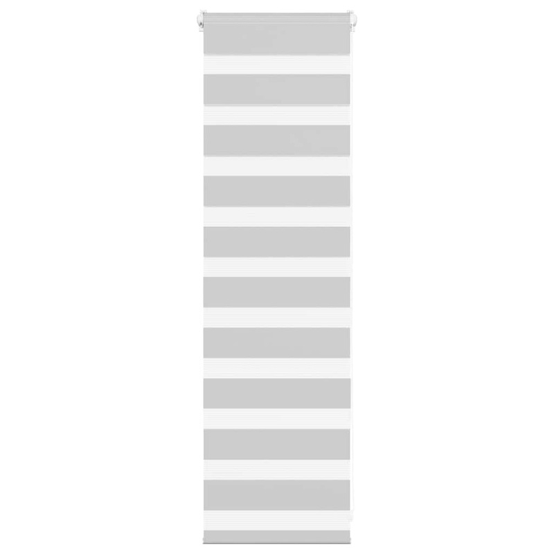 Store zbre gris clair largeur du tissu 45,9 cm polyester