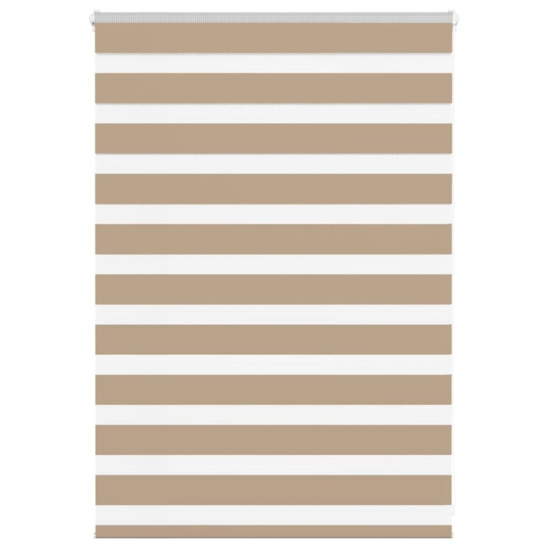 Store zbre marron sable largeur du tissu 95,9 cm polyester