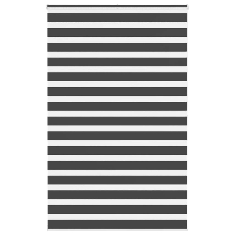 Store zbre noir 140x200 cm largeur du tissu 135,9 cm polyester