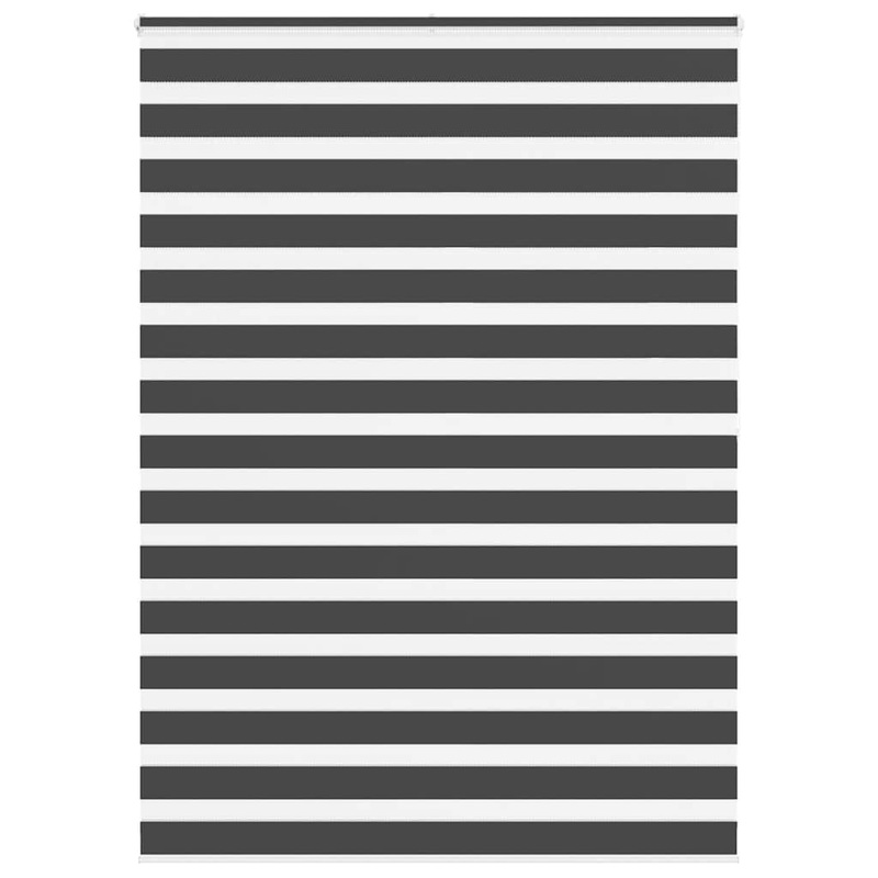 Store zbre noir 160x200 cm largeur du tissu 155,9 cm polyester