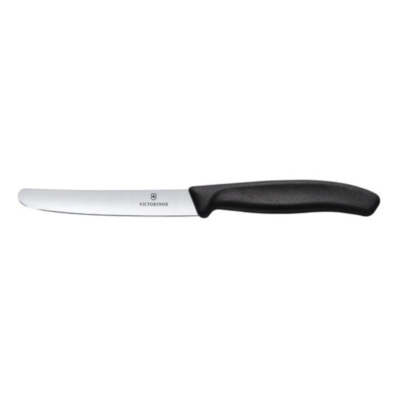Victornox 11cm Rounded Tip,Smooth Edge,Nylon - Black