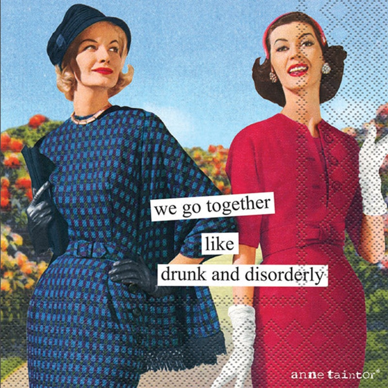 Disorderly Paper Beverage Napkins