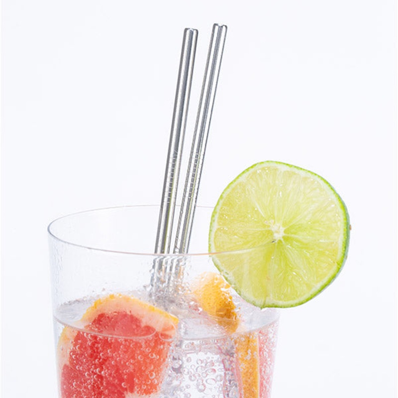 Kikkerland Stainless Steel Straws