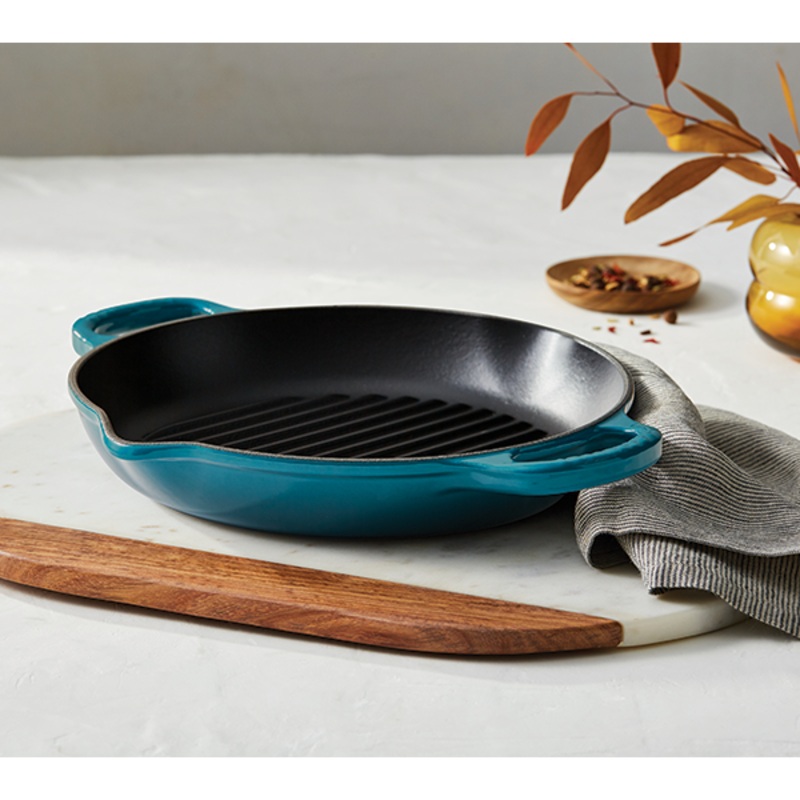 Le Creuset 9.75" Deep Round Grill Pan
