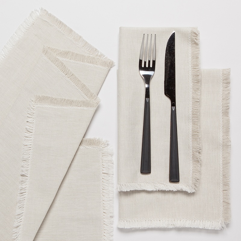 Now Designs Set of 4 Chambray Napkins