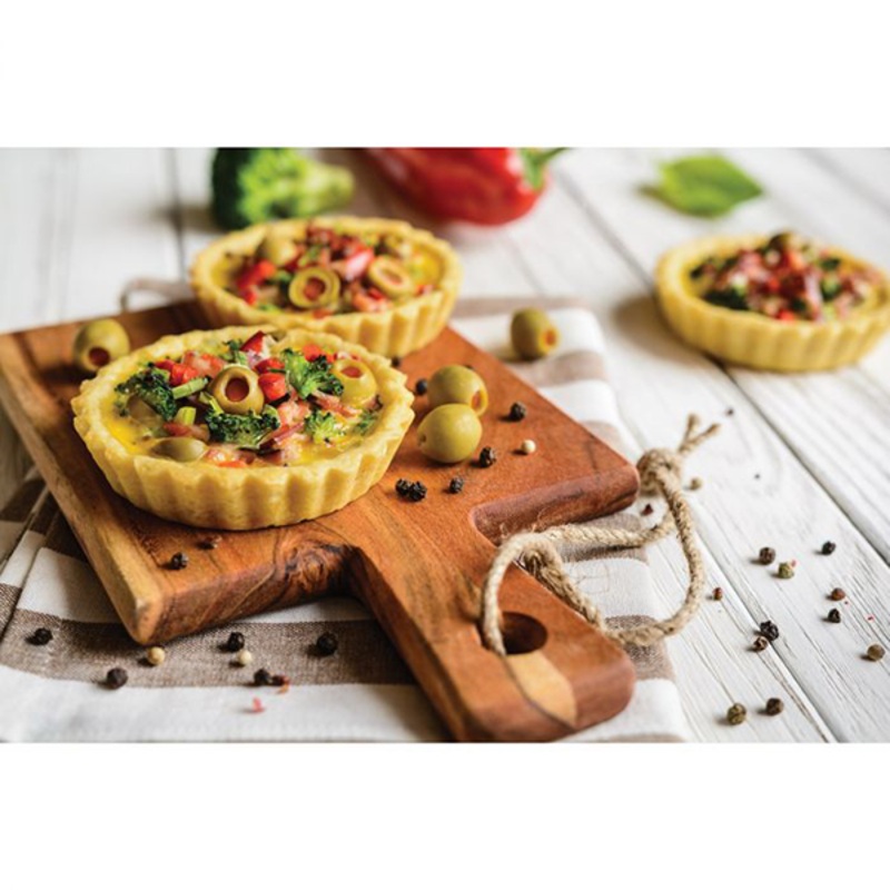Mrs. Anderson's Baking Set of 4 Nonstick 4-inch Round Quiche Pans