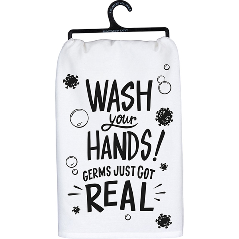 Primitives by Kathy Wash Yor Hands Tea Towel