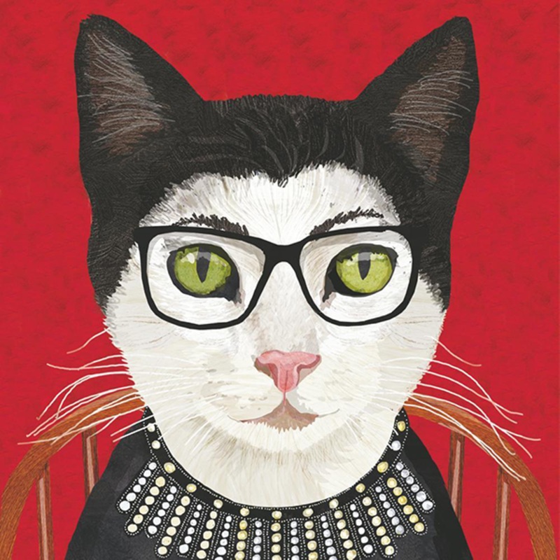 RBG Cat Paper Beverage Napkins