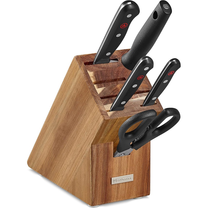 Wusthof Gourmet 6-Piece Acacia Knife Block Set