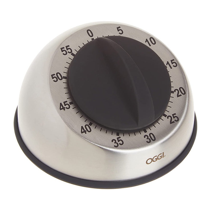 Oggi Countdown 60 Minute Stainless Steel Kitchen Timer