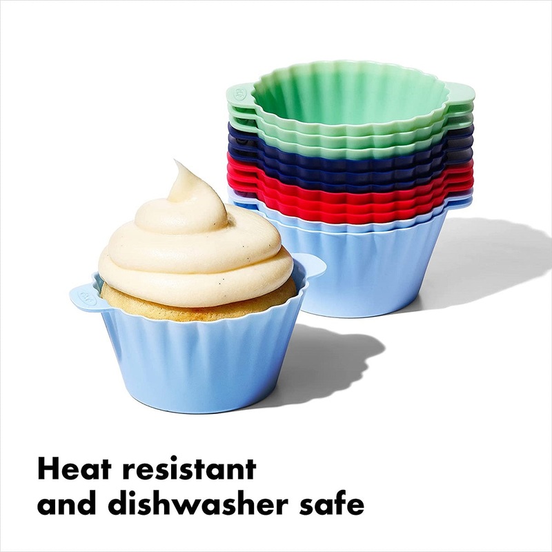OXO Set of 12 Silicone Baking Cups
