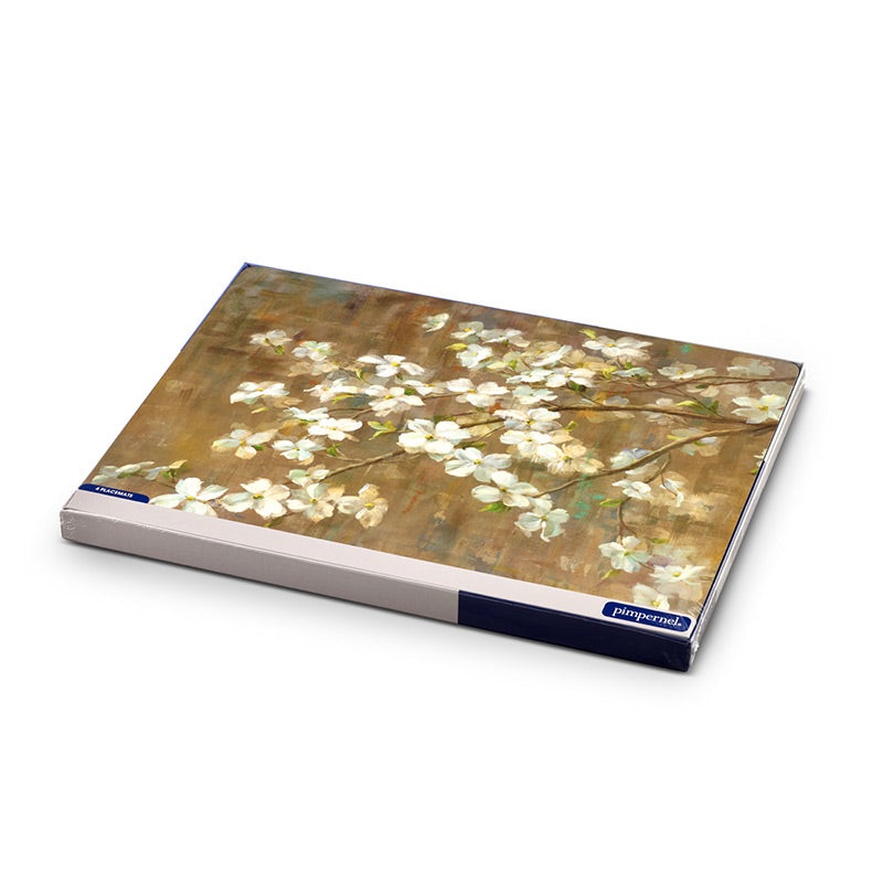 Pimpernel Set of 4 Dogwood in Spring Placemats