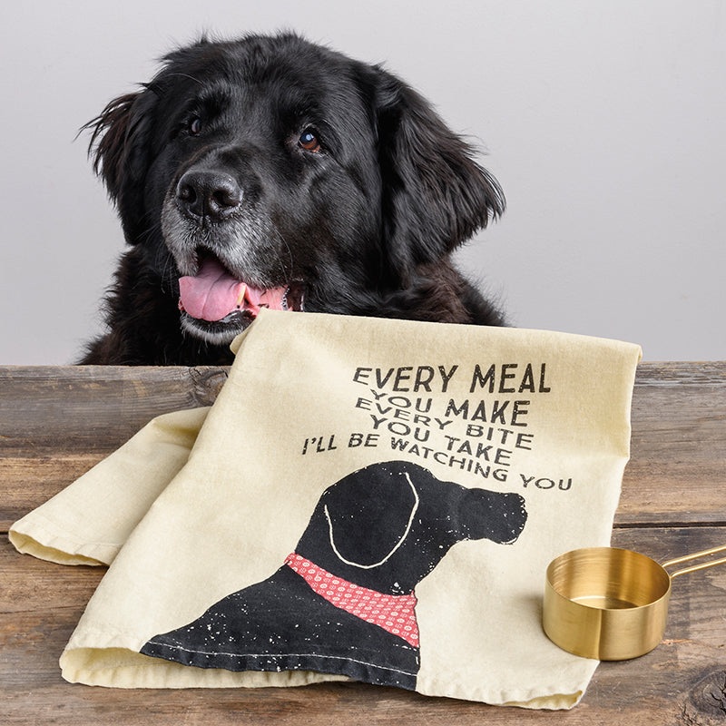 Primitives by Kathy Every Bite I'll Be Watching You Tea Towel