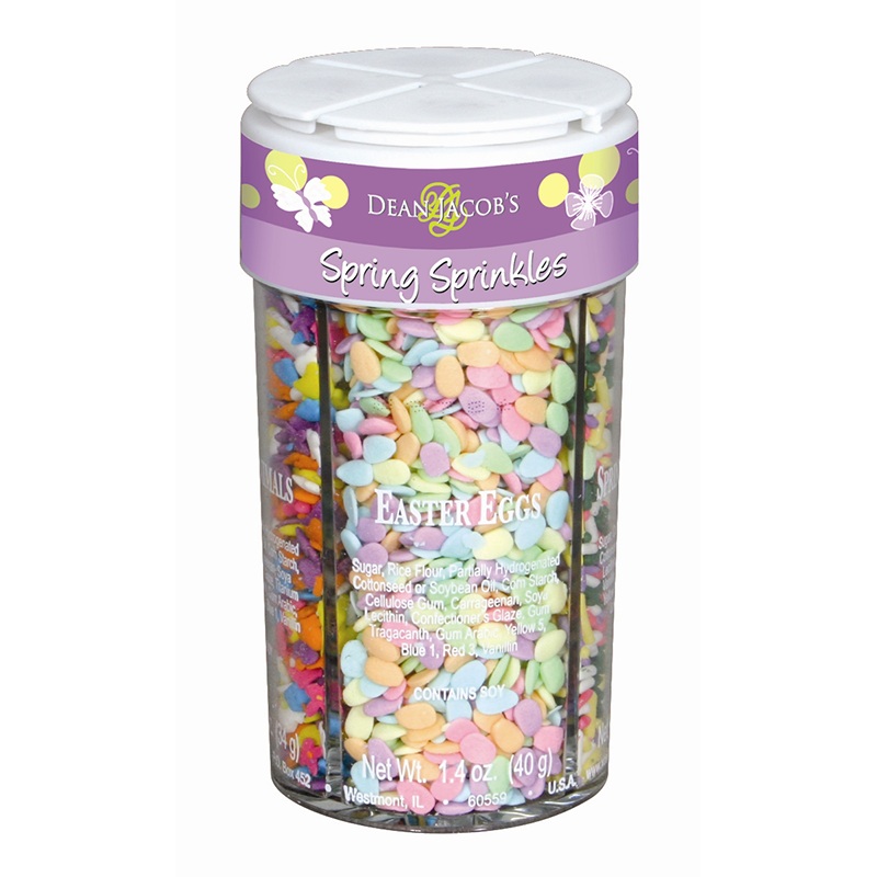 Dean Jacobs 4 Cell Jar Edible Baking Sprinkles