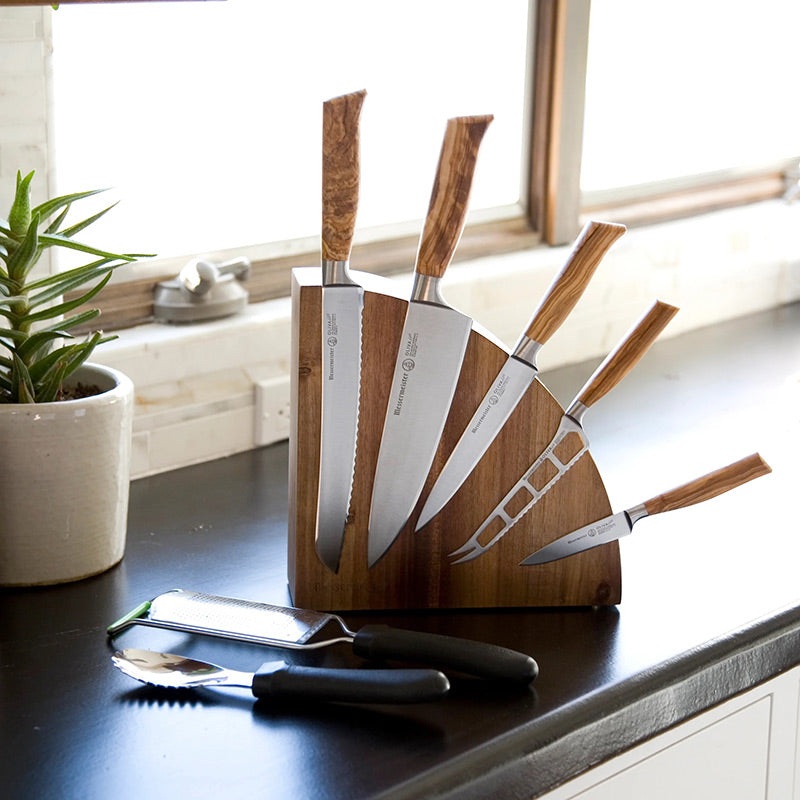 Messermeister Acacia Magnetic Knife Block