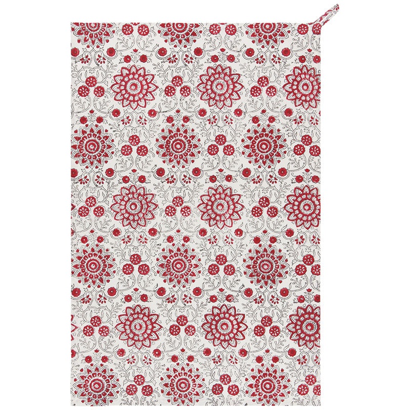 Now Designs Passionflower Block Print Dishtowel