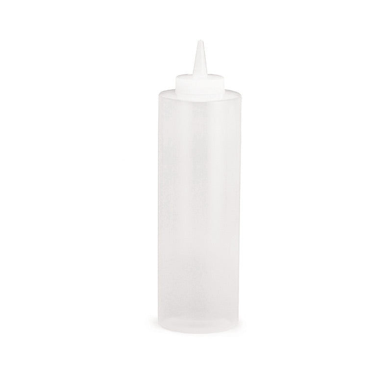 Tablecraft 12 oz. Clear Squeeze Bottle Dispenser