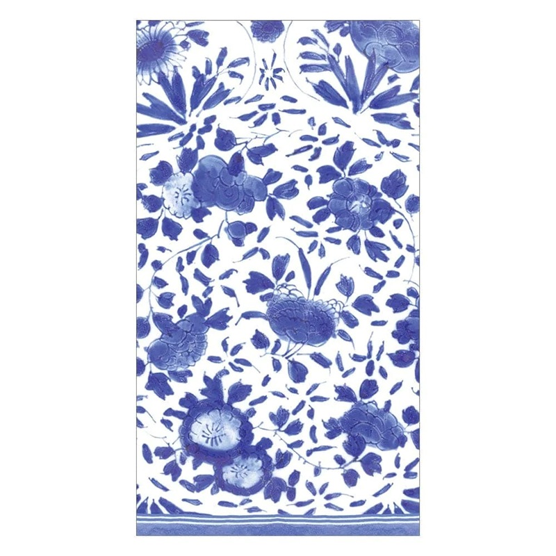 Caspari Delft Blue Paper Guest Towels