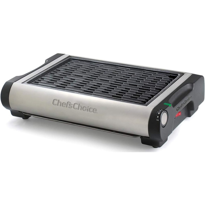Chef's Choice 880 Professional Cast Iron Indoor Smokeless Electric Grill