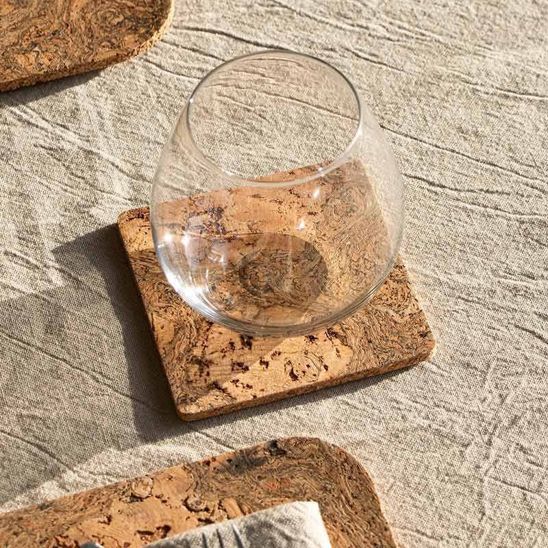 Liga Set of 4 Cork Square Coasters