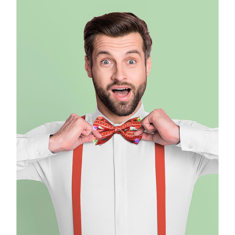 Lotsa LITES! Flashing Holiday Bow Tie