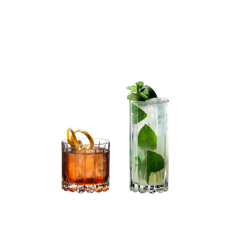Riedel 4 Rocks & 4 Highball Glasses Gift Set