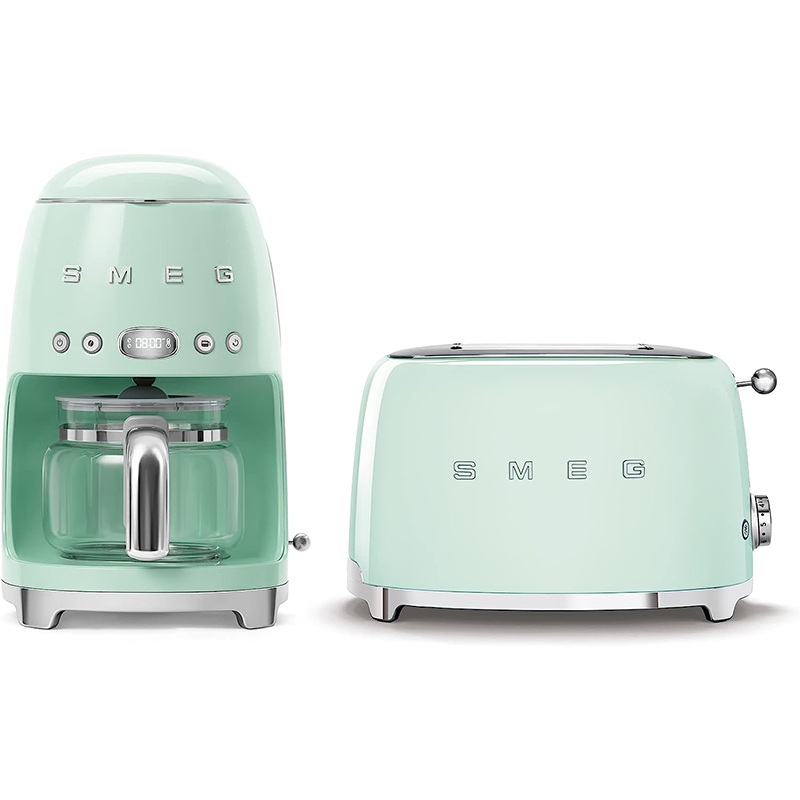 Smeg Drip Coffee Maker & 2-Slice Toaster Bundle