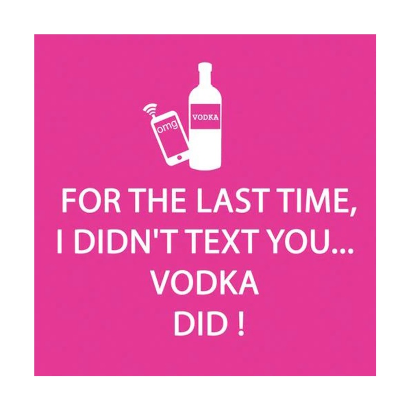 Vodka Did Paper Beverage Napkins