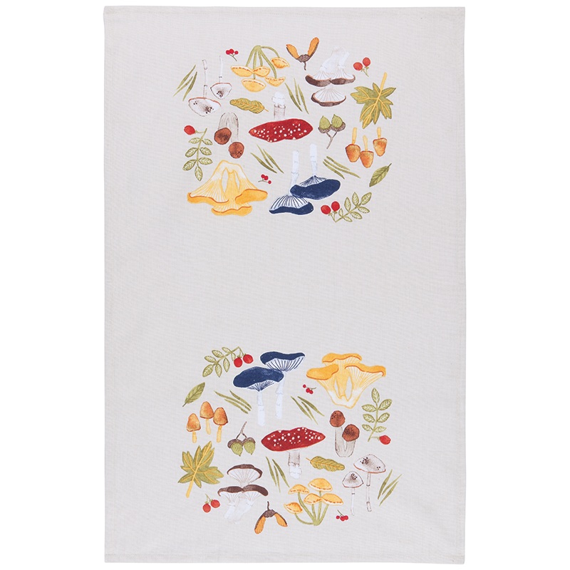 Now Designs Field Mushrooms Printed Dishtowel