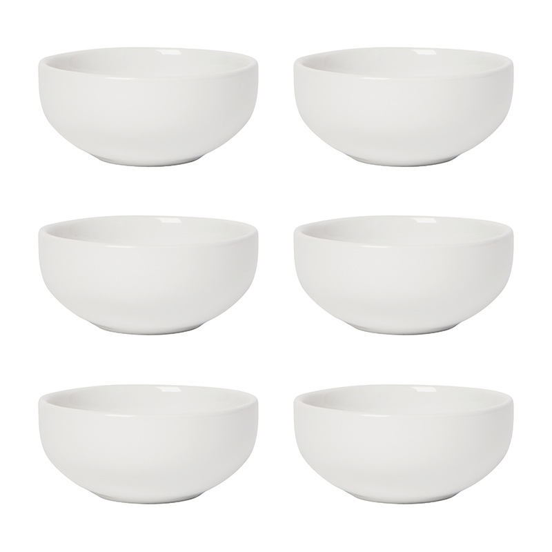 Now Designs Set of 6 White Pinch Bowls