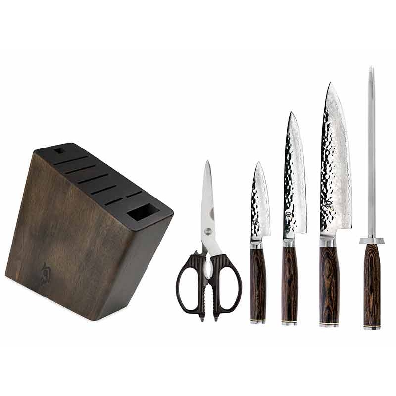 Shun Premier 6 Piece Knife Block Set