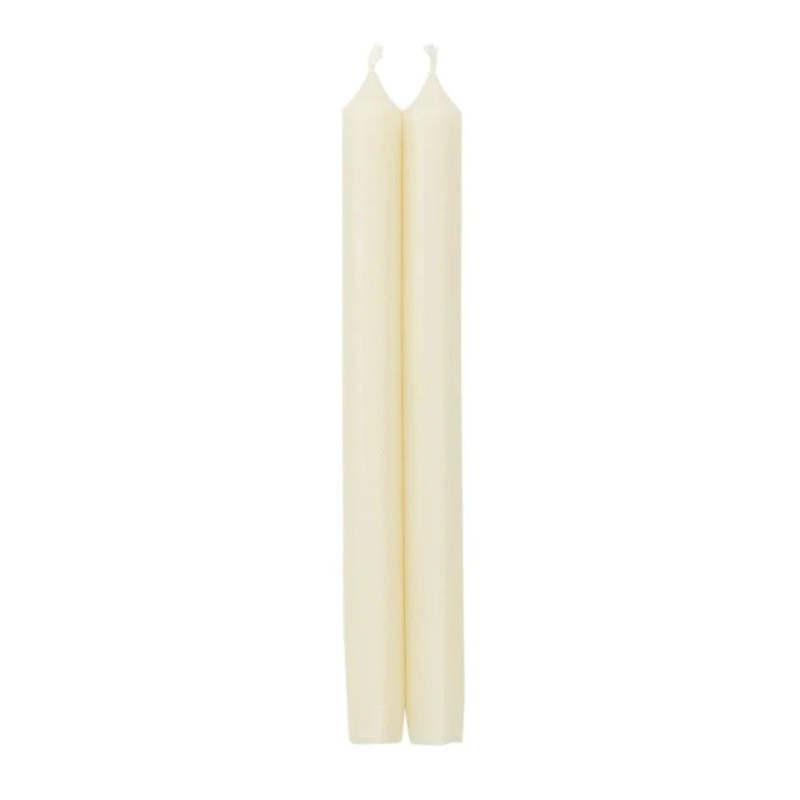 Caspari Set of 2 10" Ivory Candles