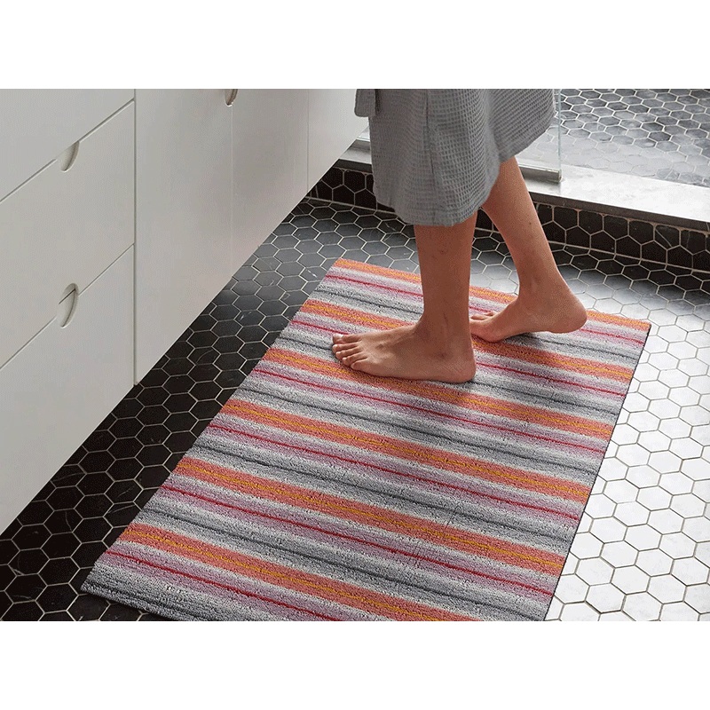 Chilewich Shag Rug Bon Bon Ribbon Stripe