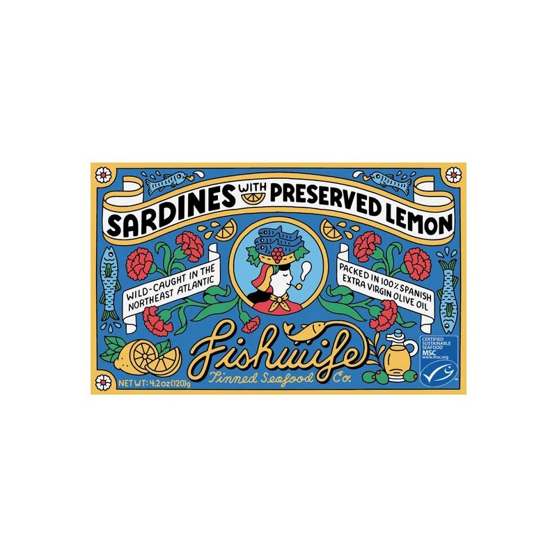 Fishwife Sardines with Preserved Lemon