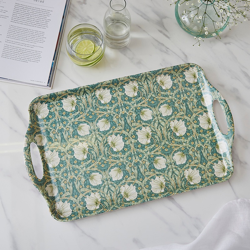 Morris & Co Large Handled Tray in Green