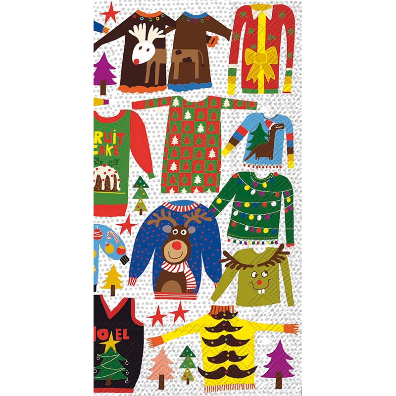 Ugly Christmas Sweater Paper Guest Towels