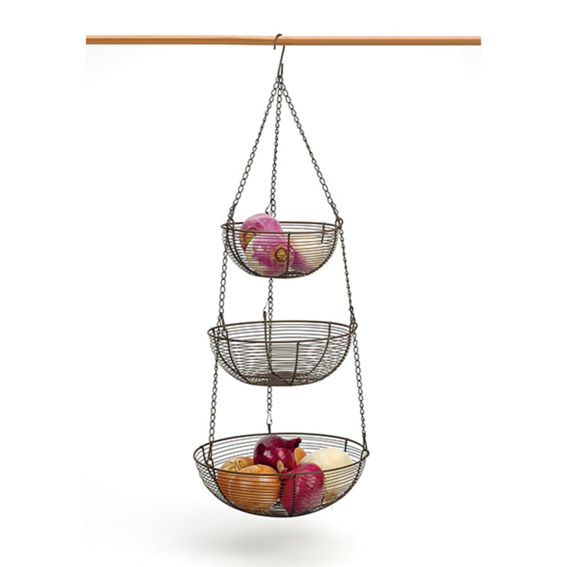 RSVP Bronze Wire Hanging Baskets