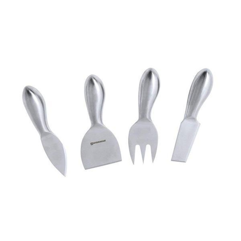 Swissmar 4 Piece Stainless Steel Cheese Knife Set