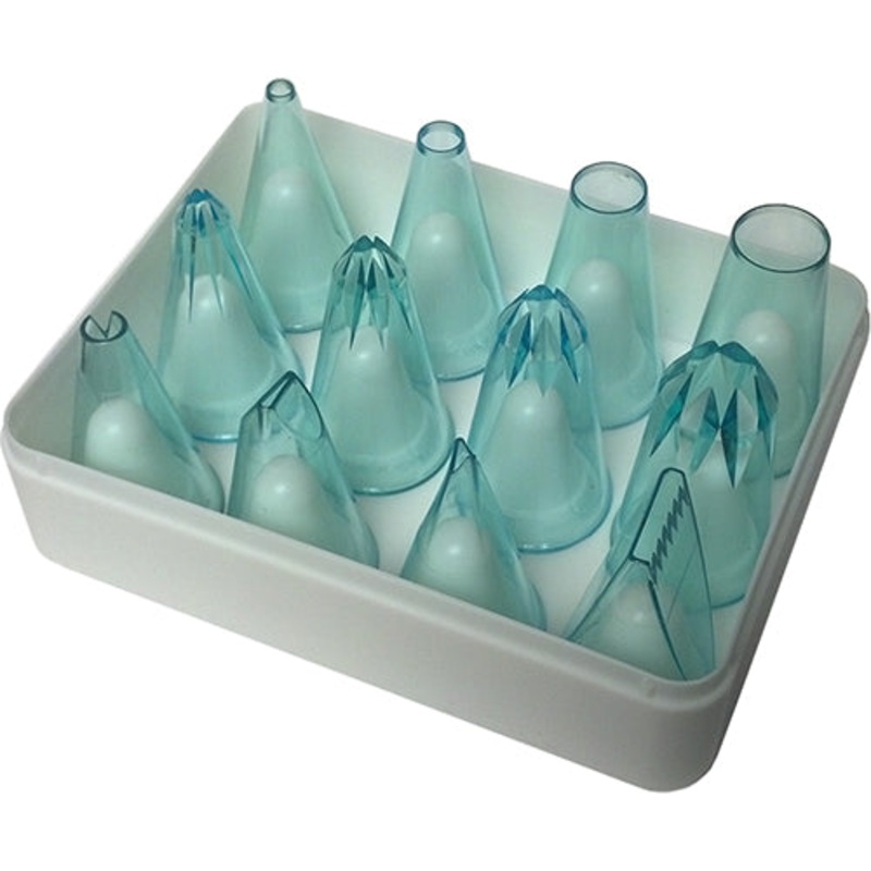 Ateco 12 Piece Poly Pastry Tube Set