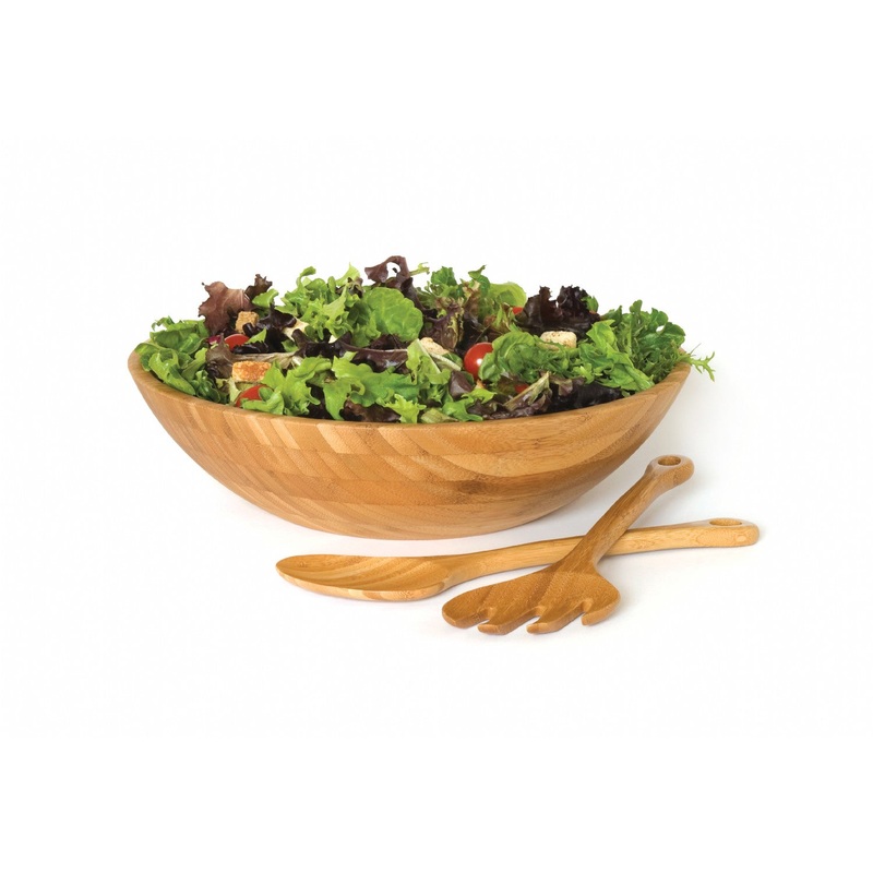 Lipper International Bamboo Salad Bowl and Server Set