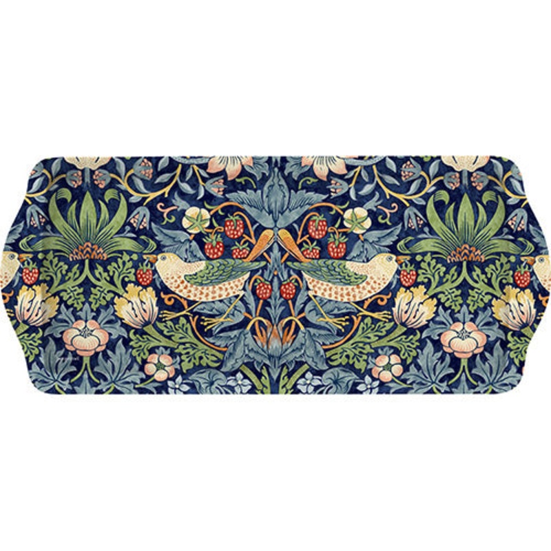 Morris and Co for Pimpernel Strawberry Thief Blue Melamine Sandwich Tray