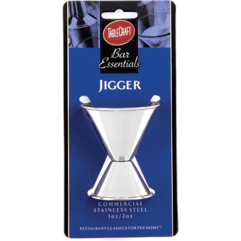 Tablecraft 1 & 2 oz Stainless Steel Jigger