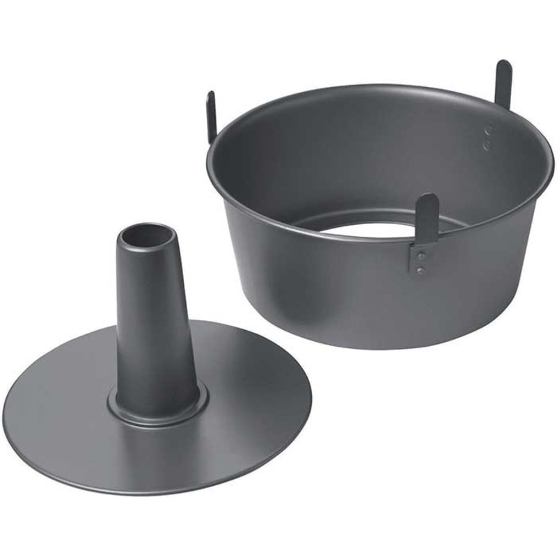 Chicago Metallic 2 Piece Nonstick Angel Food Cake Pan with Feet
