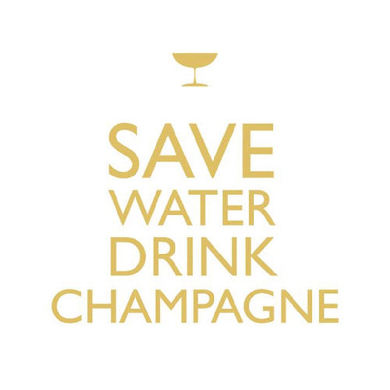Drink Champagne! Paper Beverage Napkins