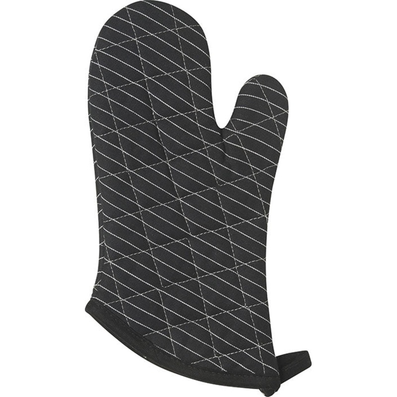 Now Designs Black Pinstripe Superior Oven Mitt